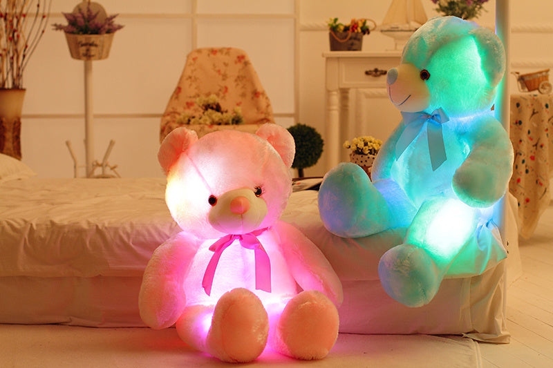 Osito Peluche LED Luminoso - Juguete Sensorial con Luces de Colores | Huellitas de Vida - Huellitas de Vida