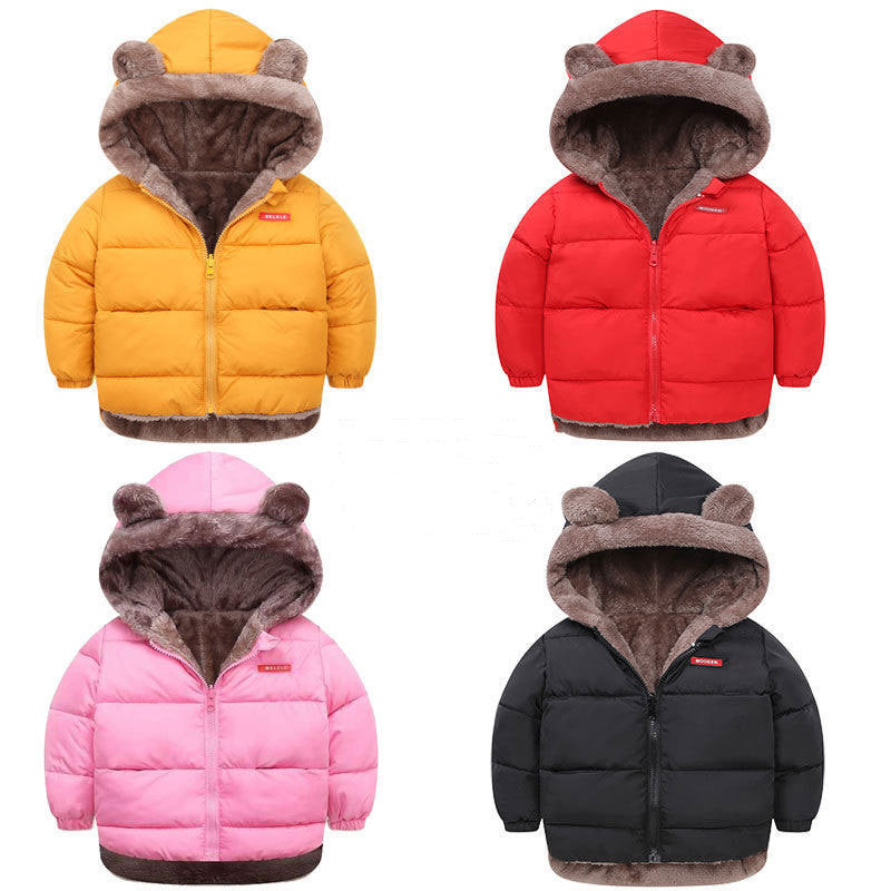 Chaqueta Acolchada Invierno Niños - Abrigo Algodón Doble Cara Reversible Cálido - Huellitas de Vida
