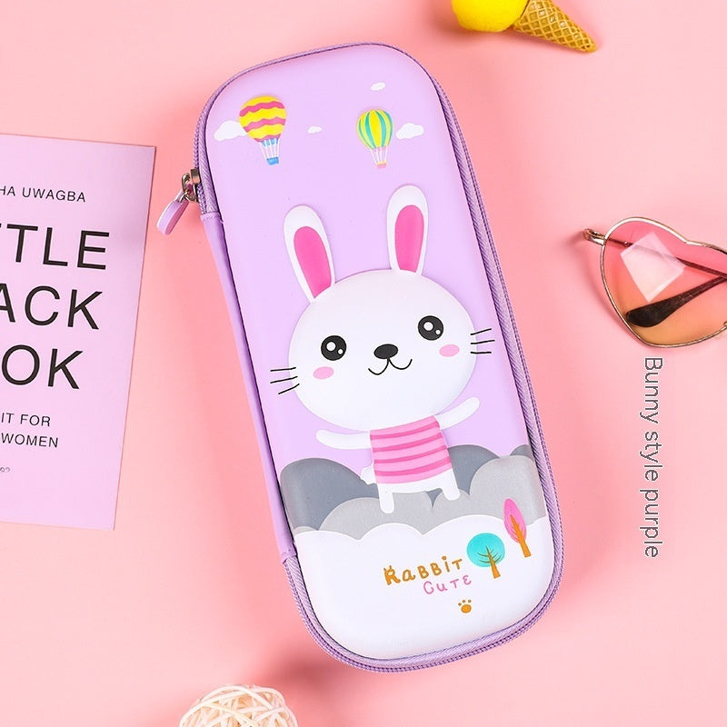 Estuche Escolar 3D Gran Capacidad Vuelta al Cole - Organizador Cartoon para Niños - Huellitas de Vida