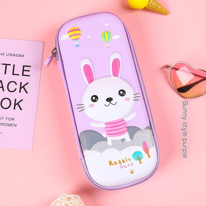 Estuche Escolar 3D Gran Capacidad Vuelta al Cole - Organizador Cartoon para Niños - Huellitas de Vida