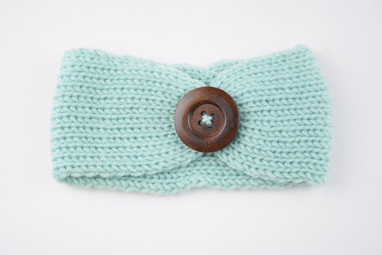Diadema Bebé Lana Tejida a Mano - Accesorio Pelo Suave y Cómodo - Huellitas de Vida