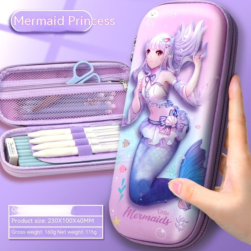 Estuche Escolar 3D Gran Capacidad Vuelta al Cole - Organizador Cartoon para Niños - Huellitas de Vida