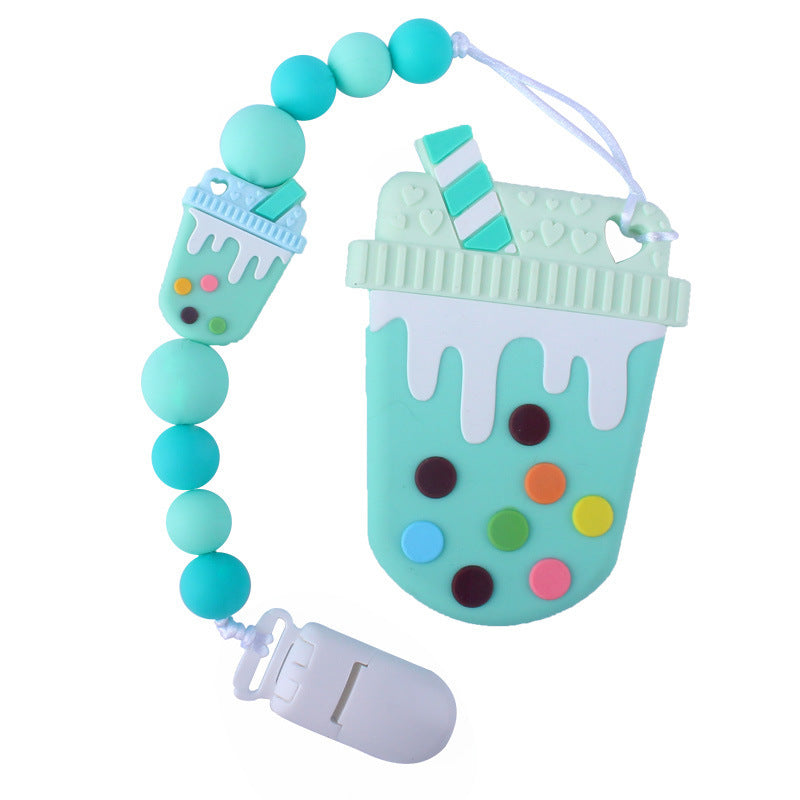 Set Gel Dental Bebé - Cadena Chupete Cuidado Oral Infantil - Huellitas de Vida