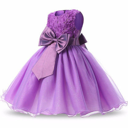 Vestido Princesa Tutú Niñas - Vestido Fiesta Boda Cumpleaños - Huellitas de Vida