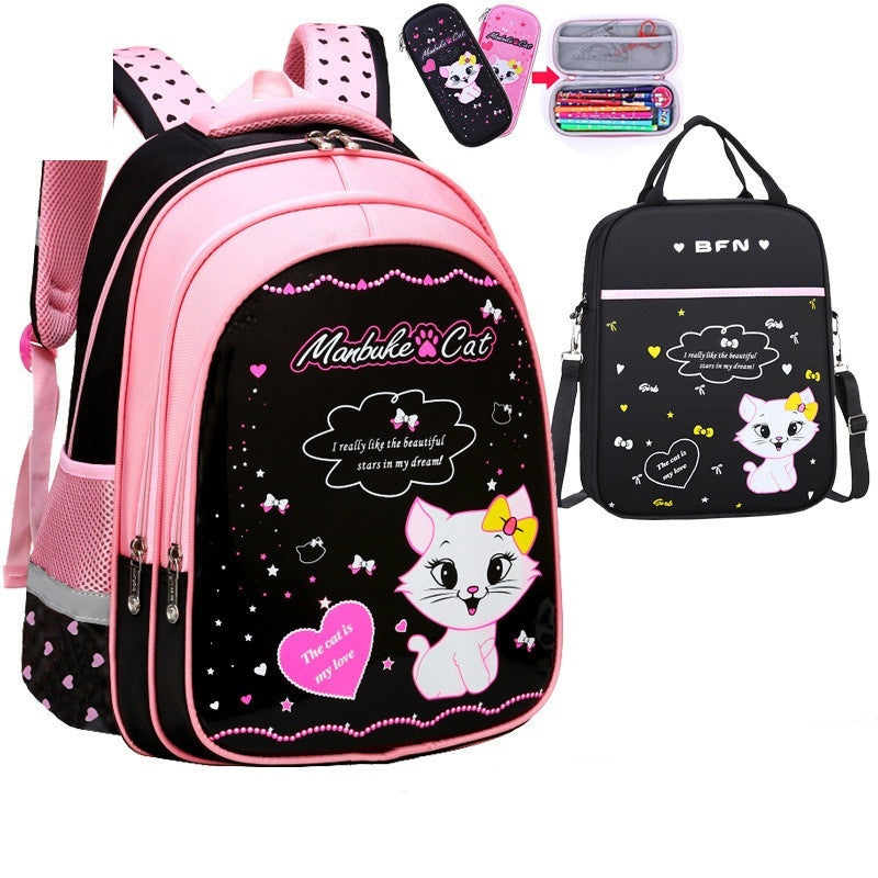 Mochila Escolar Infantil Gatito Vuelta al Cole - Diseño Adorable para Niños - Huellitas de Vida