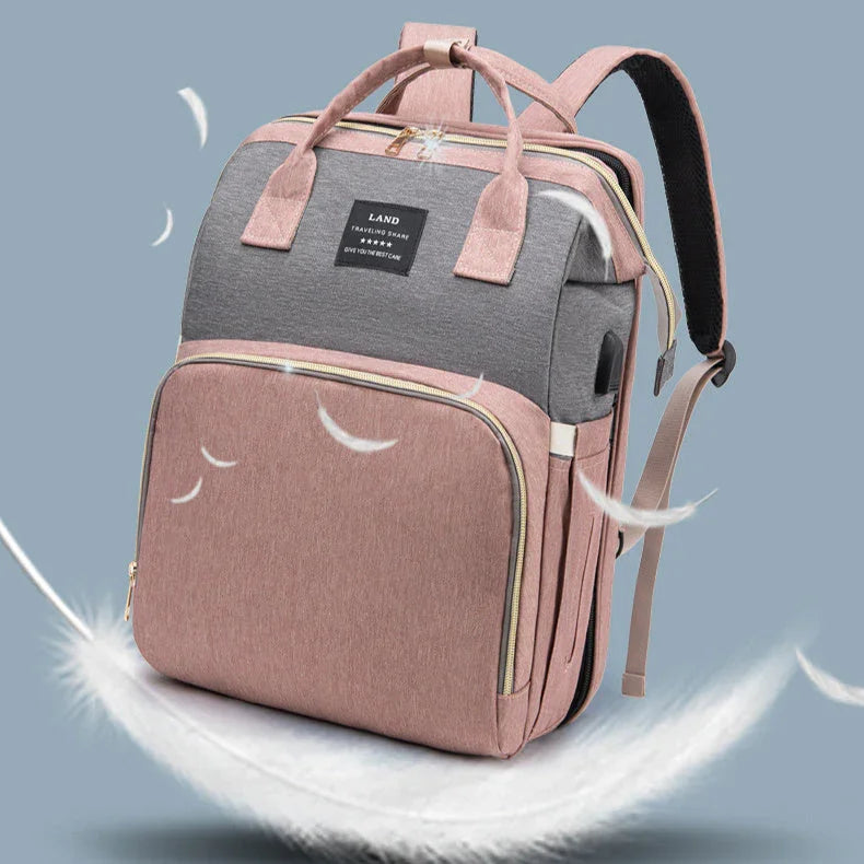 Mochila Cambiador 3 en 1 - Bolsa Multifuncional para Bebé - Huellitas de Vida