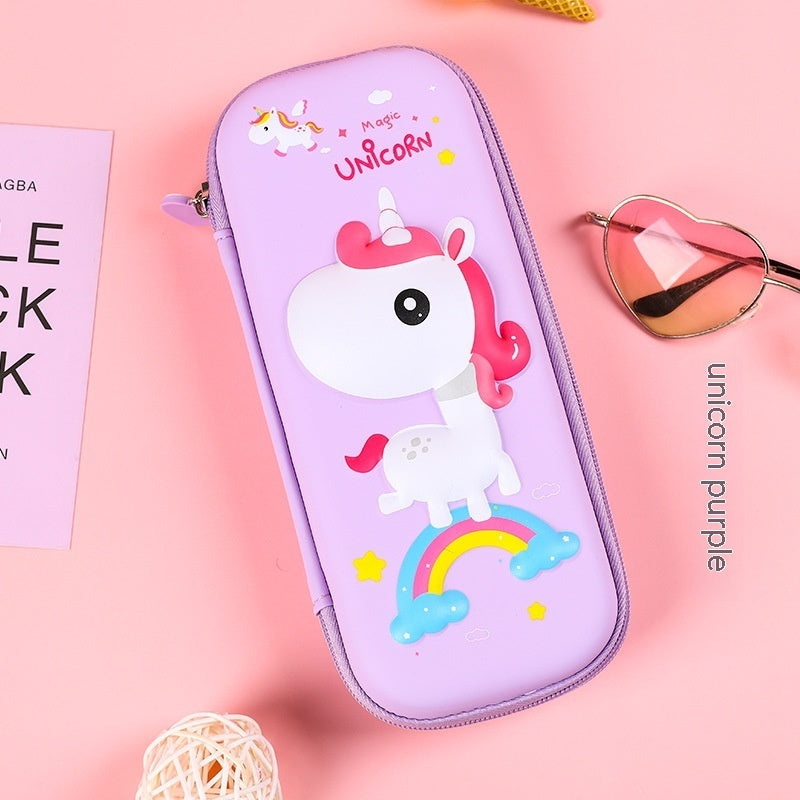 Estuche Escolar 3D Gran Capacidad Vuelta al Cole - Organizador Cartoon para Niños - Huellitas de Vida