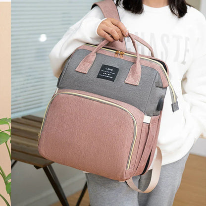 Mochila Cambiador 3 en 1 - Bolsa Multifuncional para Bebé - Huellitas de Vida