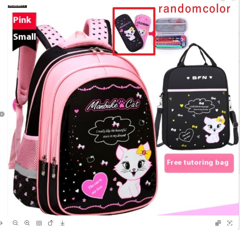 Mochila Escolar Infantil Gatito Vuelta al Cole - Diseño Adorable para Niños - Huellitas de Vida
