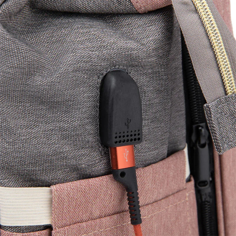 Mochila Cambiador 3 en 1 - Bolsa Multifuncional para Bebé - Huellitas de Vida