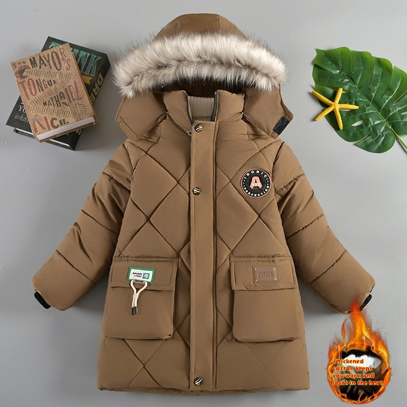 Chaqueta Acolchada Gruesa Niños Invierno - Abrigo Algodón Relleno Cálido Resistente Frío - Huellitas de Vida
