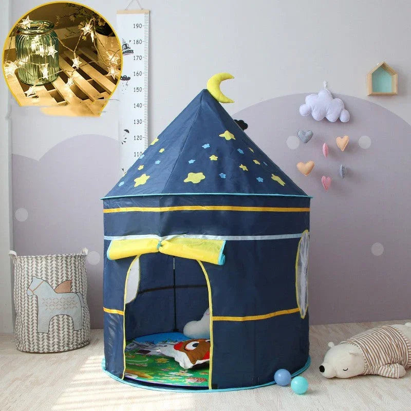 Tienda Infantil Tipo Castillo - Casa de Juegos para Niños - Huellitas de Vida