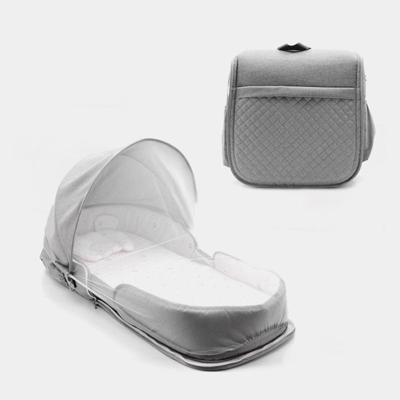 Cuna Portátil Plegable Recién Nacido - Cama Bebé Viaje Colecho - Huellitas de Vida