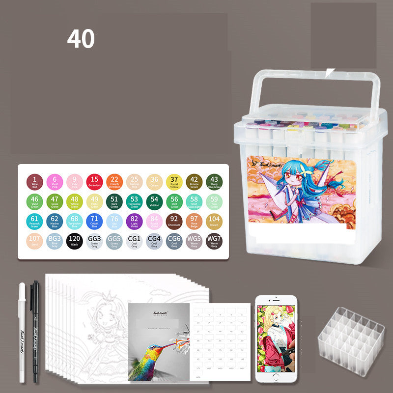Set Rotuladores Acuarela Vuelta al Cole - Kit Artístico para Niños y Estudiantes - Huellitas de Vida