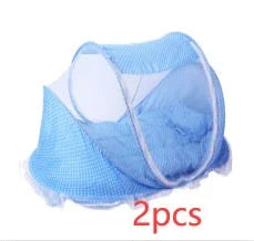 Mosquitero Plegable para Cuna 2 en 1 - Protección Antimosquitos con Almohada - Huellitas de Vida