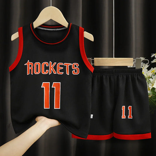 Conjunto Deportivo Baloncesto Niños - Ropa Transpirable y Cómoda - Huellitas de Vida