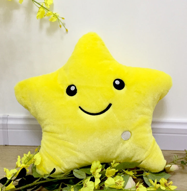 Almohada Luminosa de Estrellas - Luz Nocturna Mágica para Niños - Huellitas de Vida