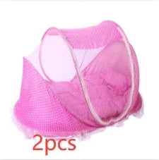 Mosquitero Plegable para Cuna 2 en 1 - Protección Antimosquitos con Almohada - Huellitas de Vida