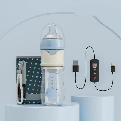 Biberón Inteligente con Pantalla Digital - Cristal Templado y Control de Temperatura - Huellitas de Vida
