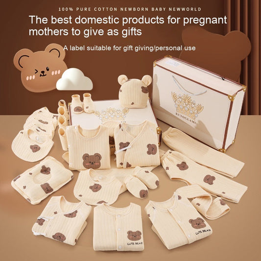 Set Ropa Recién Nacido Algodón Puro - Regalo Bebé Luna Llena - Huellitas de Vida