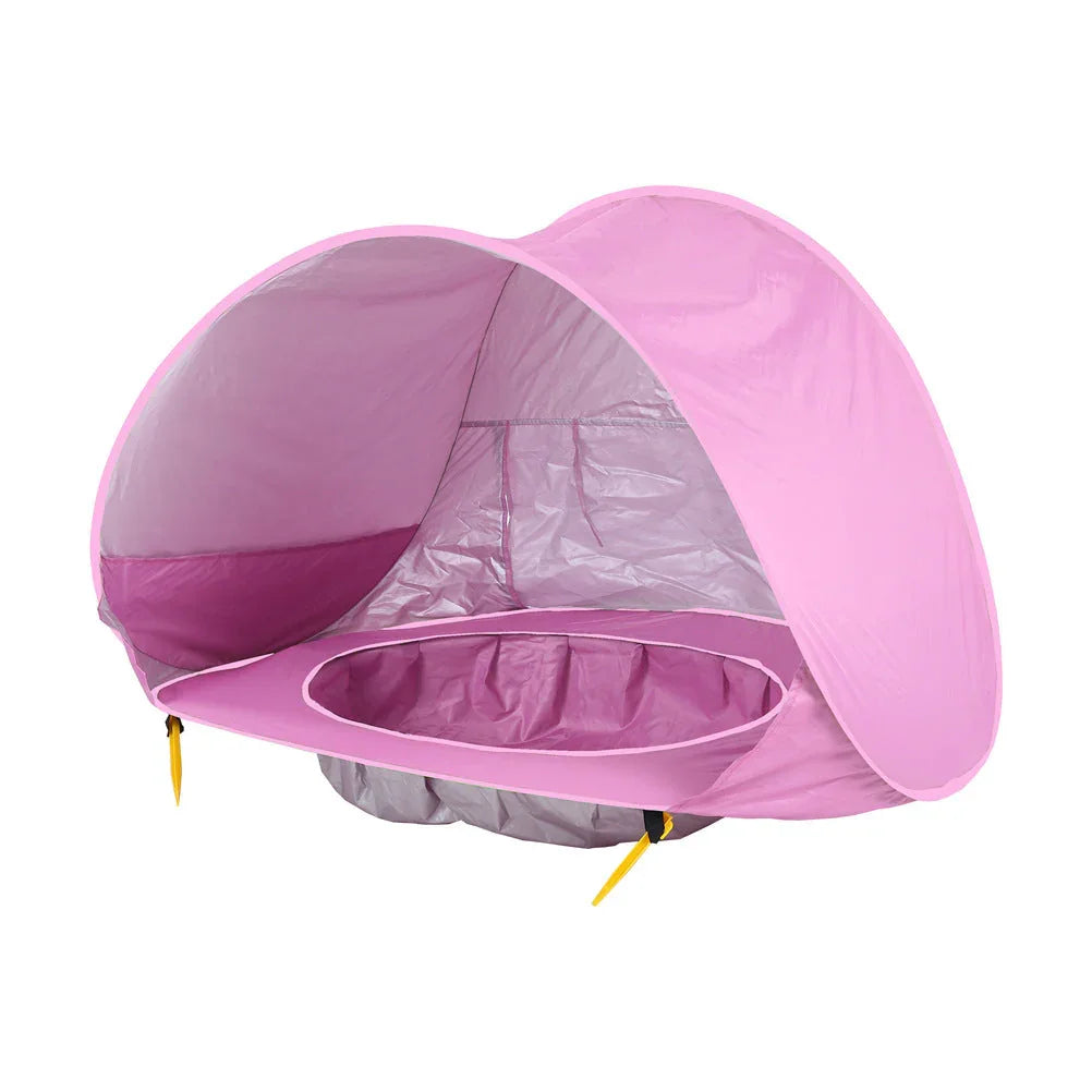 Mini Piscina Portátil Bebés con Protección UV 50+ - Juego Seguro - Huellitas de Vida