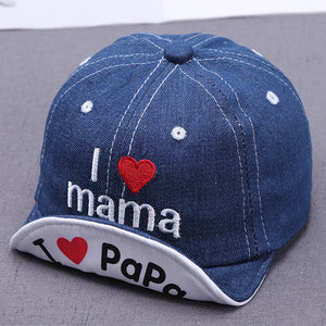 Sombrero Sol Bebé Bordado - Gorro Protección Solar Infantil Love - Huellitas de Vida