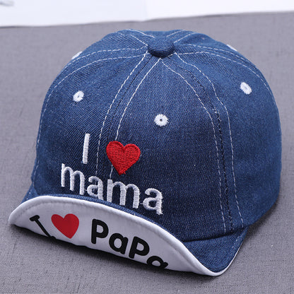 Sombrero Sol Bebé Bordado - Gorro Protección Solar Infantil Love - Huellitas de Vida