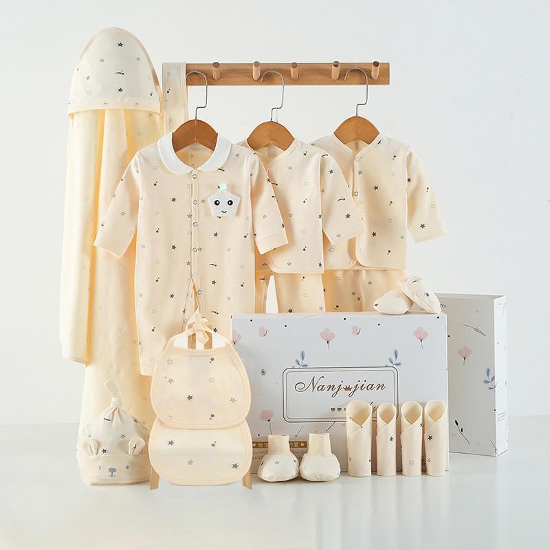 Conjunto Ropa Fina Recién Nacido - Caja Regalo 24 Piezas Bebé - Huellitas de Vida