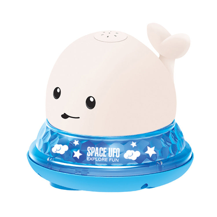 Juguete de Baño Ballena con Luces LED y Música - Rocía Agua y Flota - Huellitas de Vida