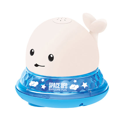 Juguete de Baño Ballena con Luces LED y Música - Rocía Agua y Flota - Huellitas de Vida