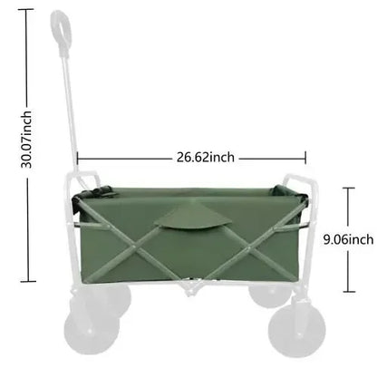 Carro Plegable Multifuncional - Carrito Playa Camping Compras 100kg - Huellitas de Vida