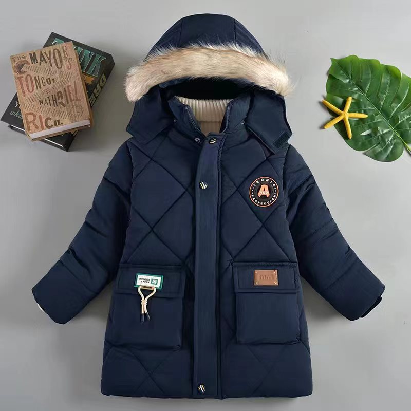 Chaqueta Acolchada Gruesa Niños Invierno - Abrigo Algodón Relleno Cálido Resistente Frío - Huellitas de Vida
