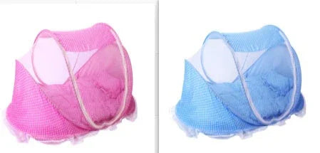 Mosquitero Plegable para Cuna 2 en 1 - Protección Antimosquitos con Almohada - Huellitas de Vida