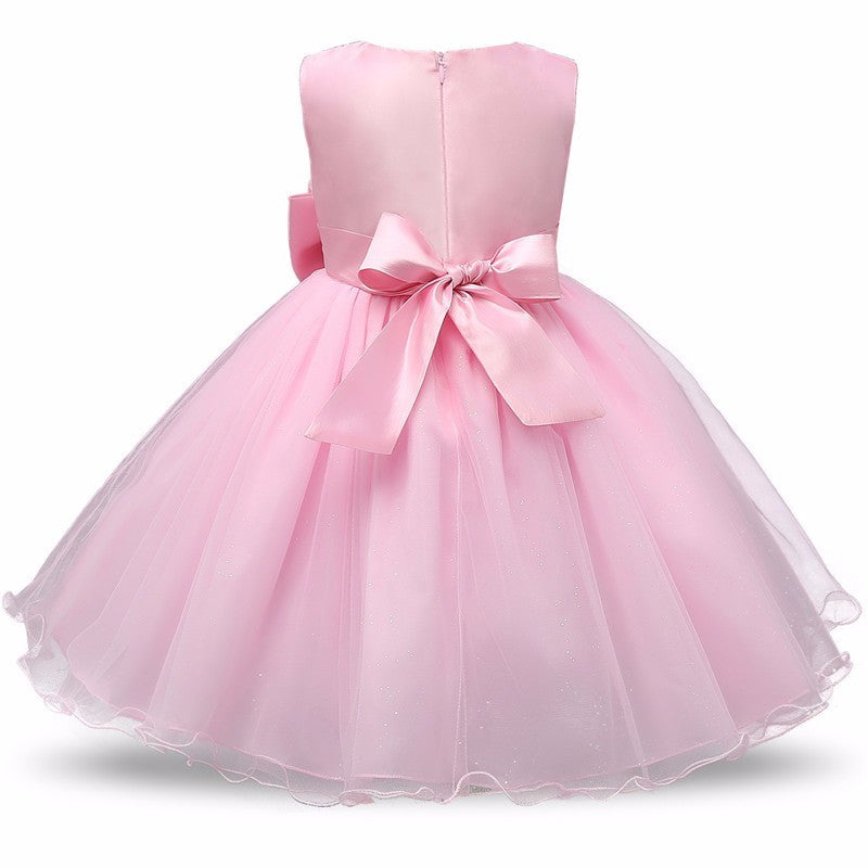 Vestido Princesa Tutú Niñas - Vestido Fiesta Boda Cumpleaños - Huellitas de Vida