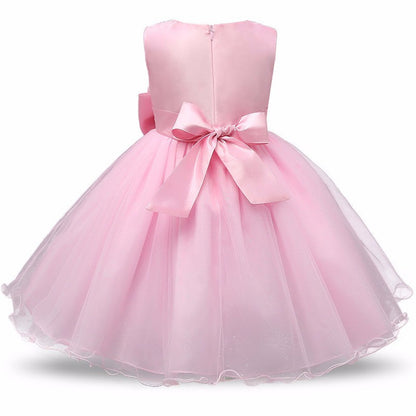 Vestido Princesa Tutú Niñas - Vestido Fiesta Boda Cumpleaños - Huellitas de Vida