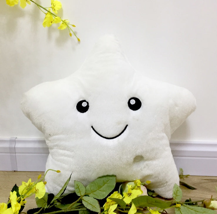 Almohada Luminosa de Estrellas - Luz Nocturna Mágica para Niños - Huellitas de Vida