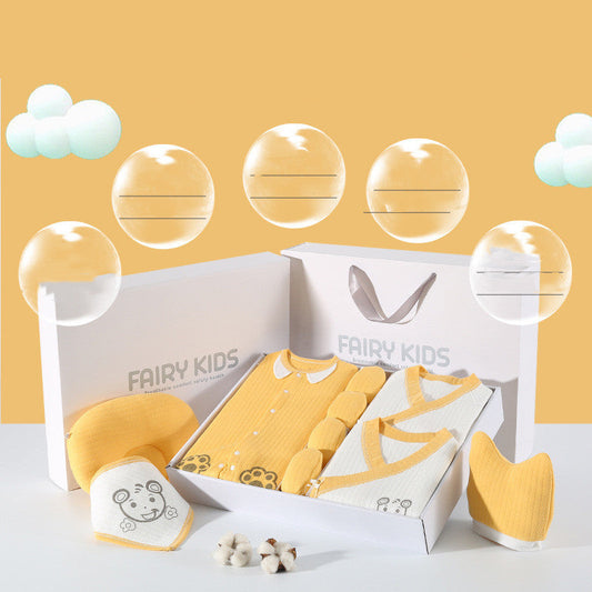 Regalo Recién Nacido Luna Llena - Set 21 Piezas Ropa Bebé Algodón - Huellitas de Vida