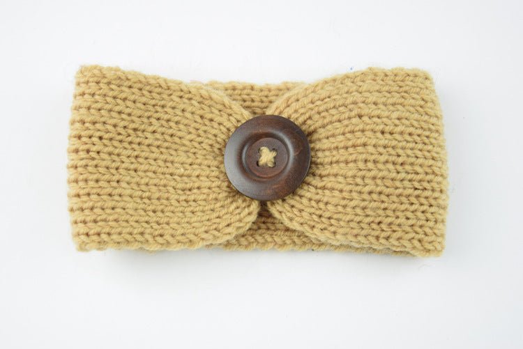 Diadema Bebé Lana Tejida a Mano - Accesorio Pelo Suave y Cómodo - Huellitas de Vida