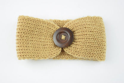 Diadema Bebé Lana Tejida a Mano - Accesorio Pelo Suave y Cómodo - Huellitas de Vida
