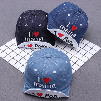 Sombrero Sol Bebé Bordado - Gorro Protección Solar Infantil Love - Huellitas de Vida