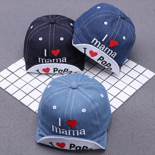 Sombrero Sol Bebé Bordado - Gorro Protección Solar Infantil Love - Huellitas de Vida