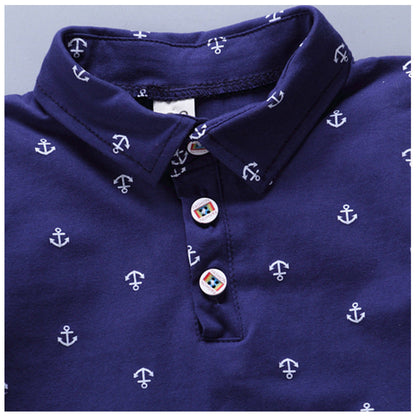 Conjunto Infantil Ancla - Ropa Verano Niño Manga Corta Cómoda - Huellitas de Vida