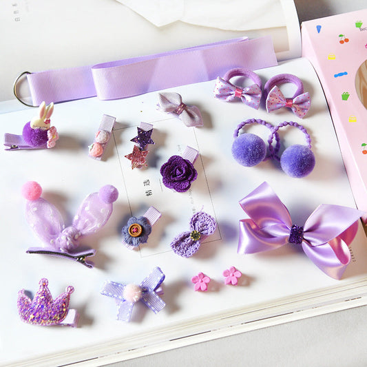 Set Accesorios Cabello Niñas - Diademas y Lazos Infantiles Cómodos - Huellitas de Vida