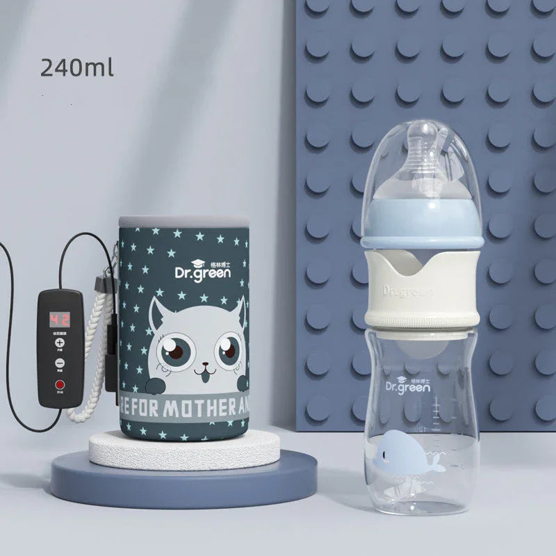 Biberón Inteligente con Pantalla Digital - Cristal Templado y Control de Temperatura - Huellitas de Vida