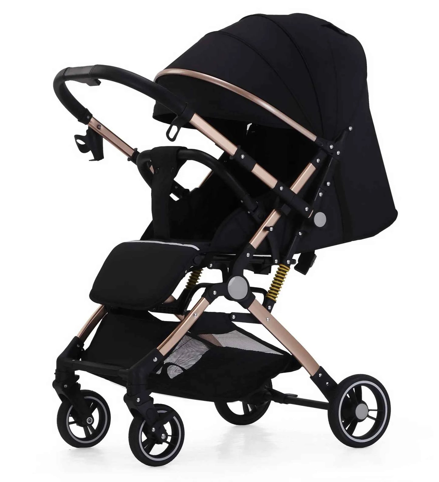 Cochecito Bebé Bidireccional Ultra Ligero Plegable - Carrito Alta Vista Amortiguadores