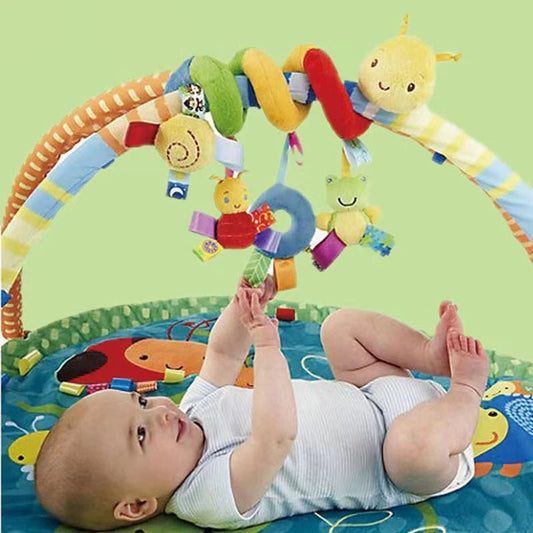Juguete Colgante para Cochecito con Campana - Peluche Multifuncional Bebé - Huellitas de Vida