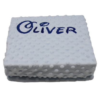 Manta Bebé Personalizada Bordado Nombre - Topito Recién Nacidos Minicuna Cuna