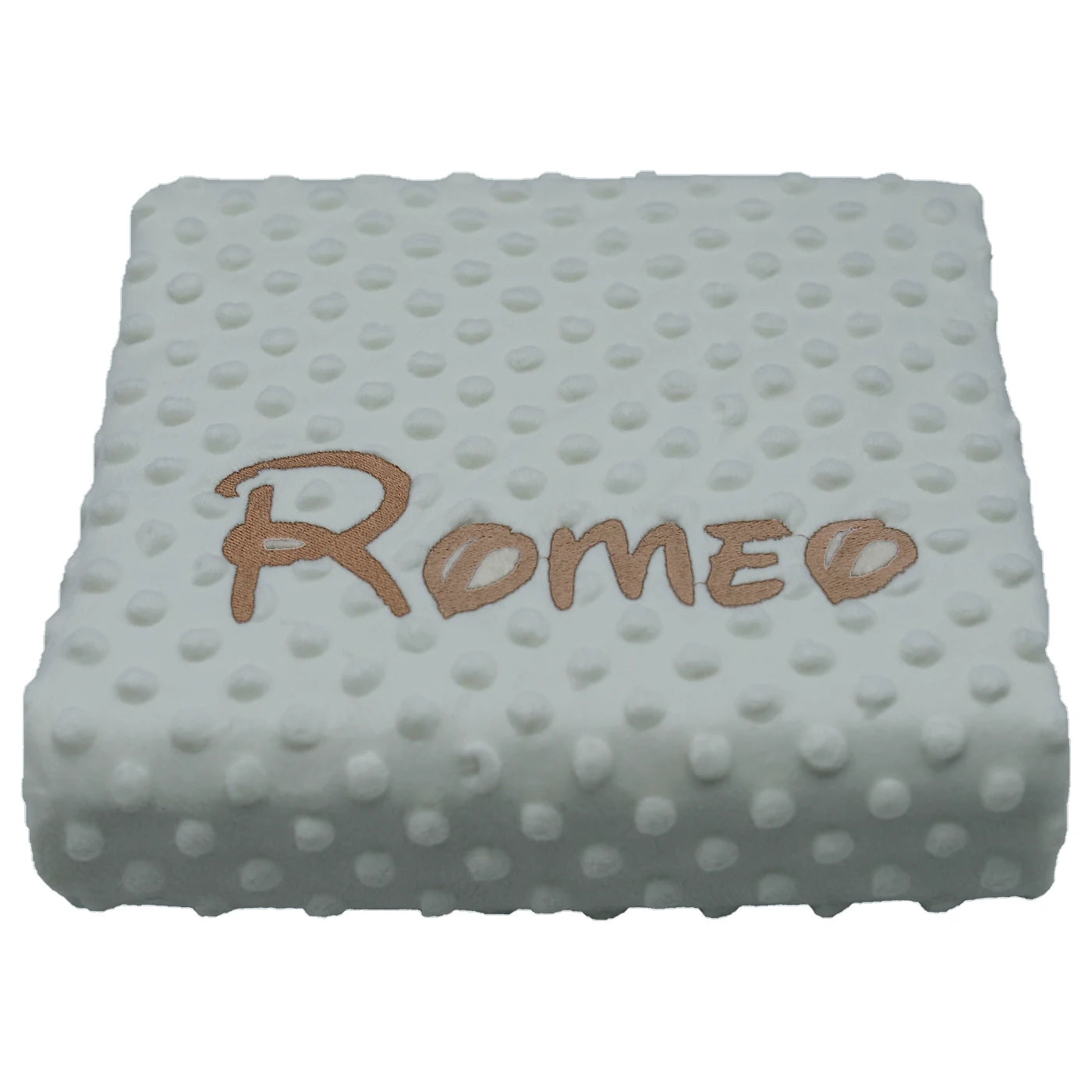 Manta Bebé Personalizada Bordado Nombre - Topito Recién Nacidos Minicuna Cuna