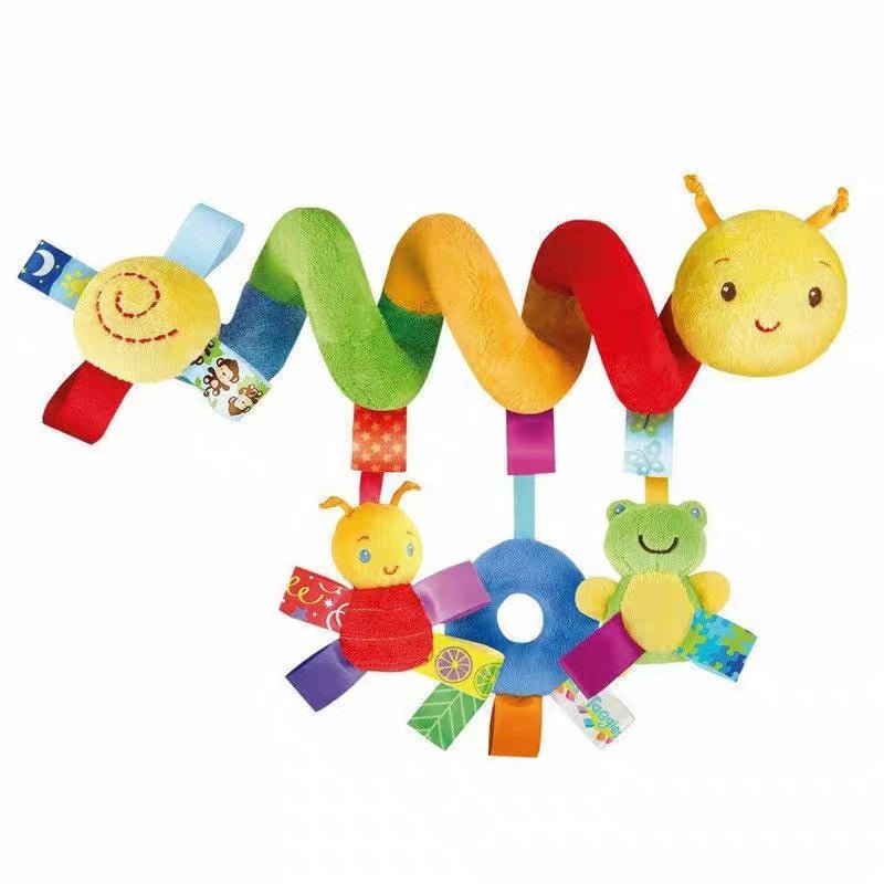 Juguete Colgante para Cochecito con Campana - Peluche Multifuncional Bebé - Huellitas de Vida