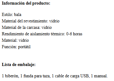Biberón Inteligente con Pantalla Digital - Cristal Templado y Control de Temperatura - Huellitas de Vida
